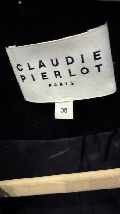 Donna Claudie Pierlot Set Blu Navy Velluto Altro