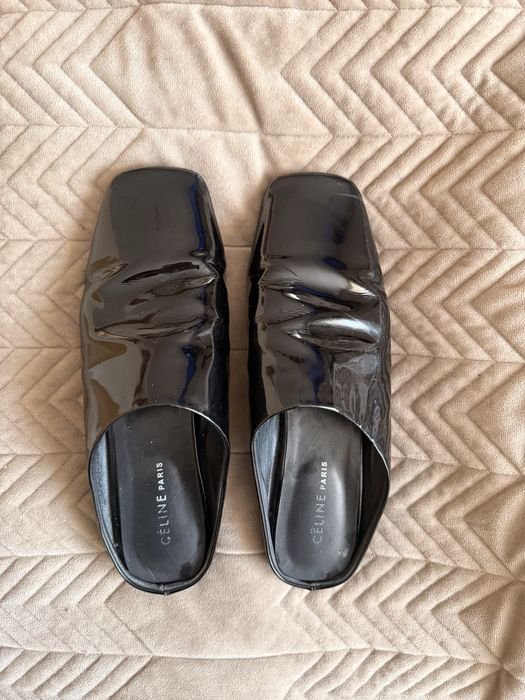 Femme Celine Mules Noir Cuir 38