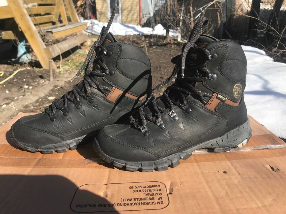 Uomo Meindl Stivali Nero Nubuck 40