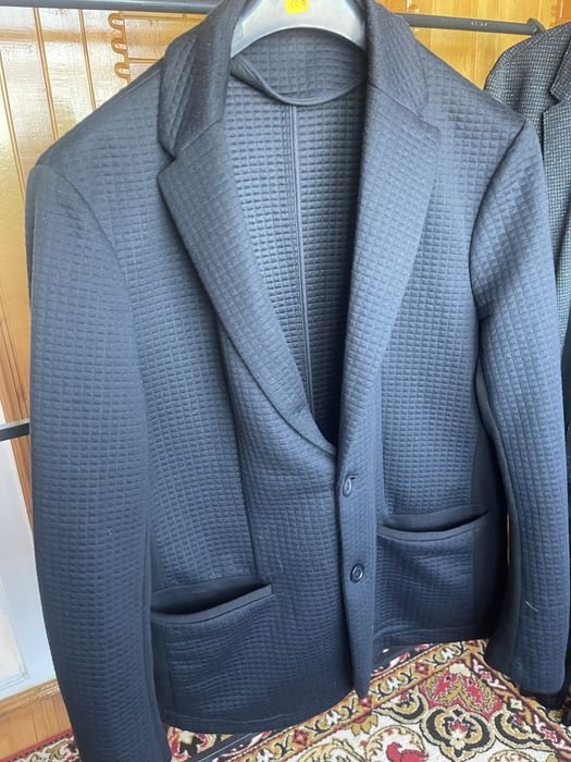 Herren Armani Exchange Sakko Grau Strick 44