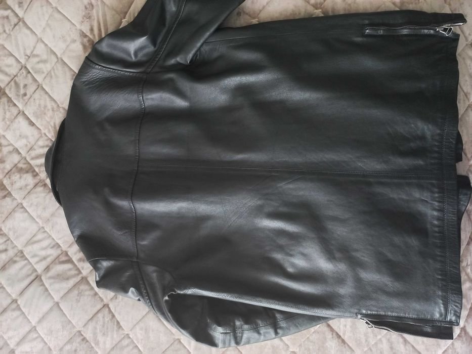 Herren GIANFRANCO FERRE Jacke Schwarz Leder 46