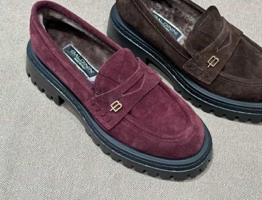 Женские Baldinini Лоферы Бордовый 40