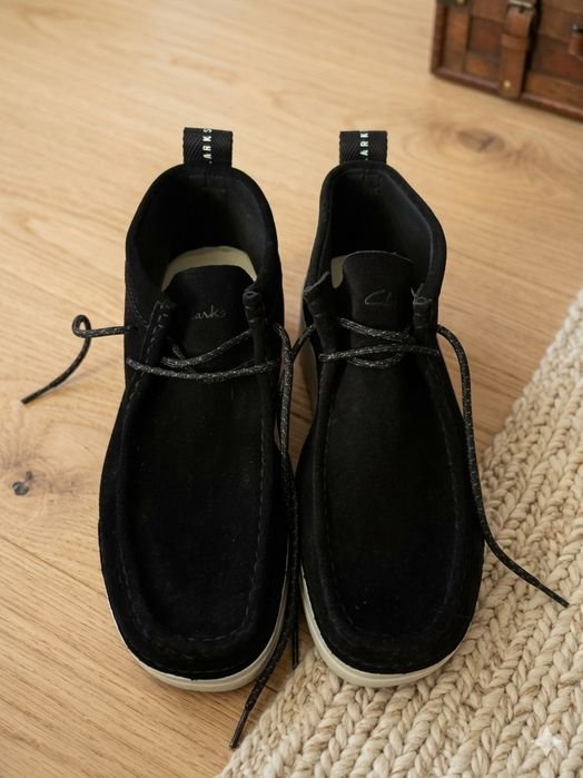 Uomo Clarks Mocassini Nero Suede 42
