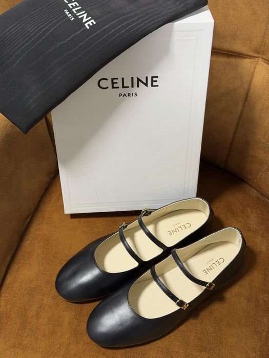 Женские Туфли Чёрные Кожа 40