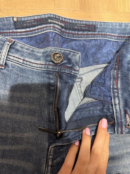 Мужской Stefano Ricci Джинсы Синий 32