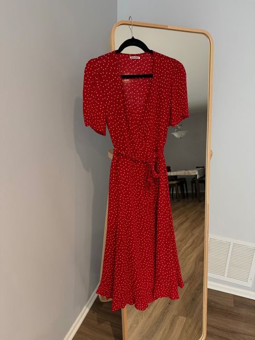 Femme Reformation Robe Rouge 38