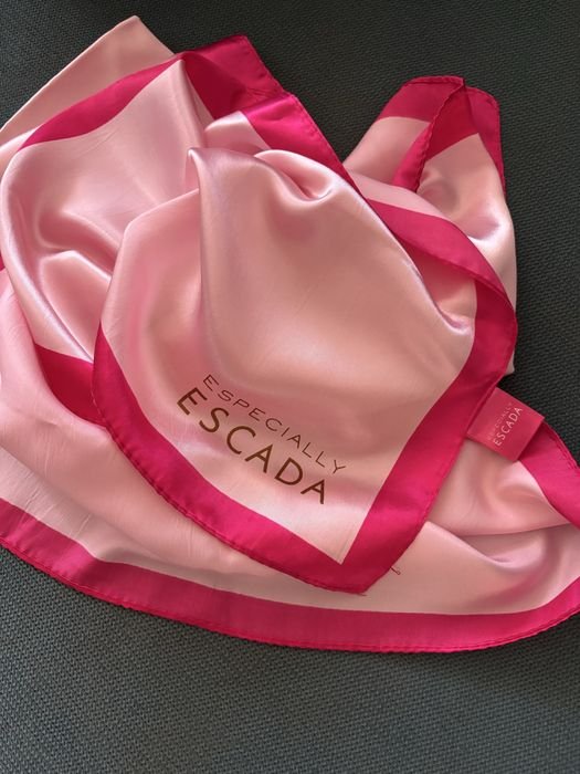 Unisex Escada Scarf Silk Satin 100x100cm