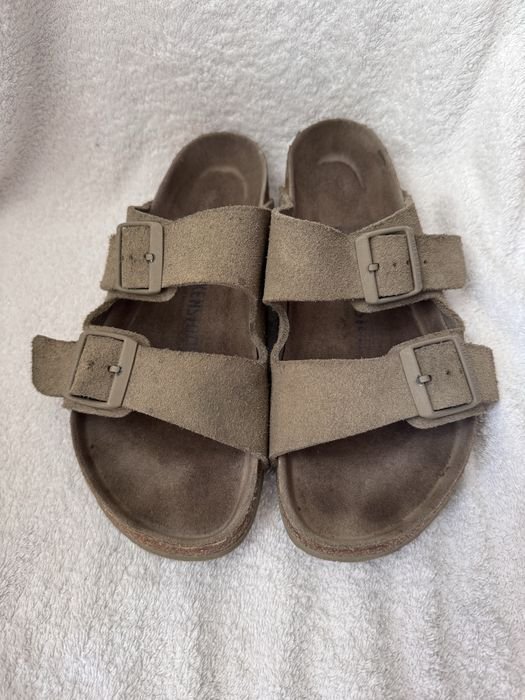 Women Birkenstock Sandals Khaki Leather 39