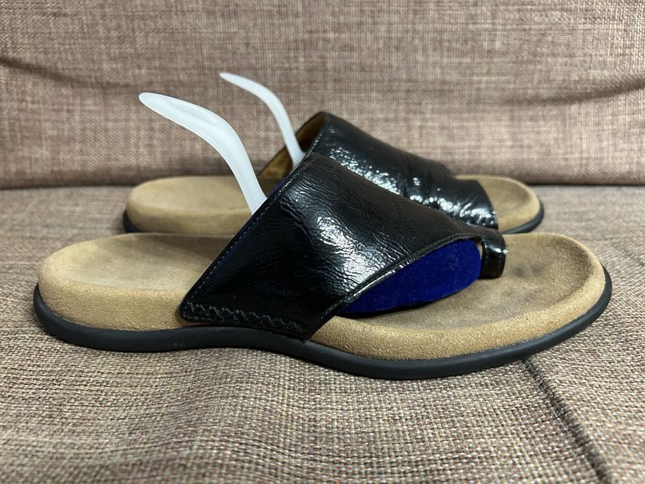Donna Clarks Ciabatte Nere Pelle 39