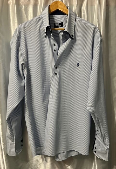 Men Ralph Lauren Shirt White Cotton 44