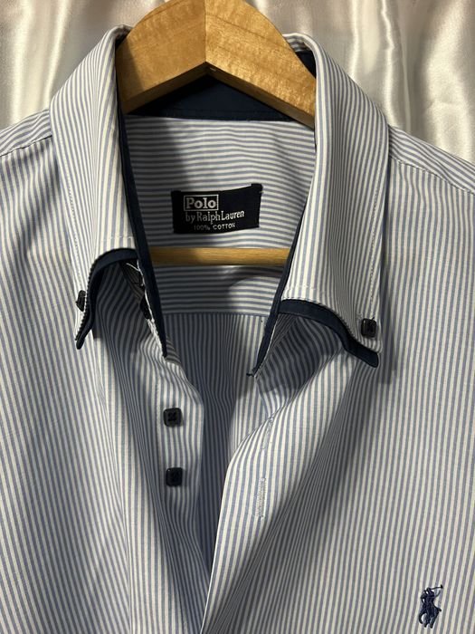 Men Ralph Lauren Shirt White Cotton 44