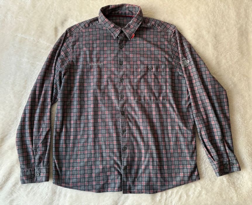 Мужской Mammut Рубашка Многоцветный Полиэстер 42