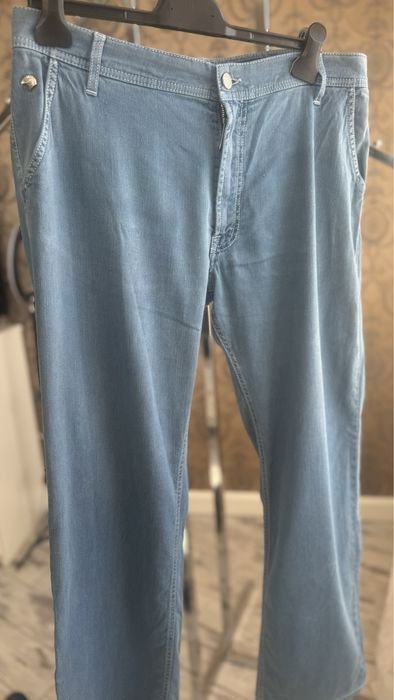 Мужской Stefano Ricci Джинсы Бежевые Лен 52