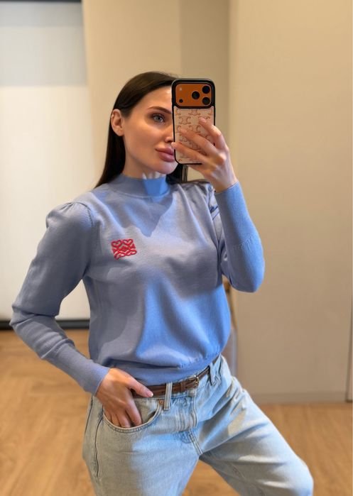 Женский Sandro Светр Голубой 36