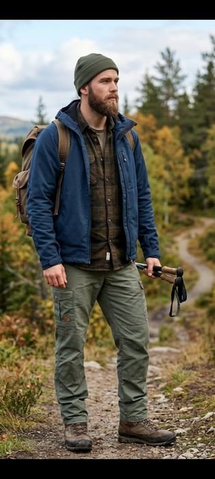 Men Fjällräven Trousers Olive G-1000 34