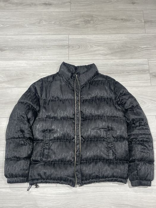 Мужской Dior Пуховик Чёрный 38