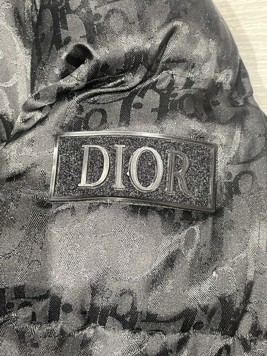 Herren Dior Daunenjacke Schwarz 38