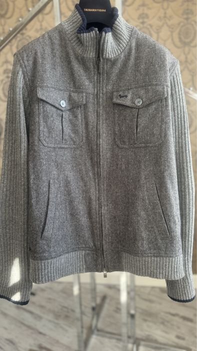Men Harmont & Blaine Jacket Grey Wool 54-56
