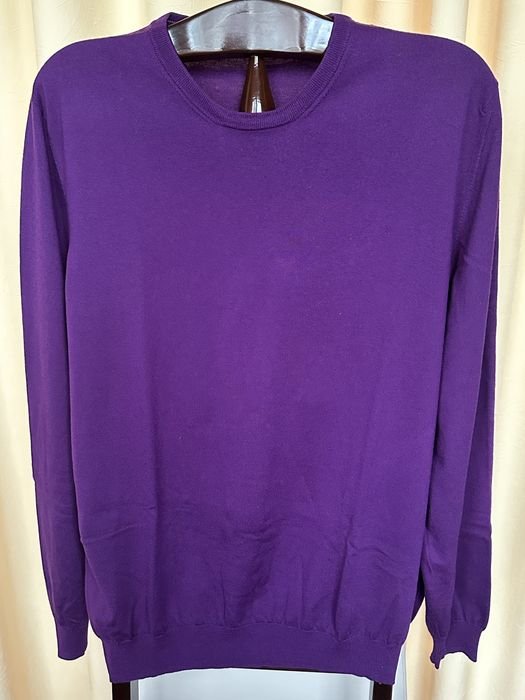 Men Belvest Sweater Purple Wool Other