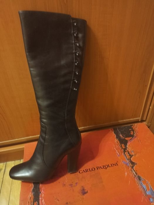 Женские Carlo Pazolini Сапоги Чёрные Кожа 36