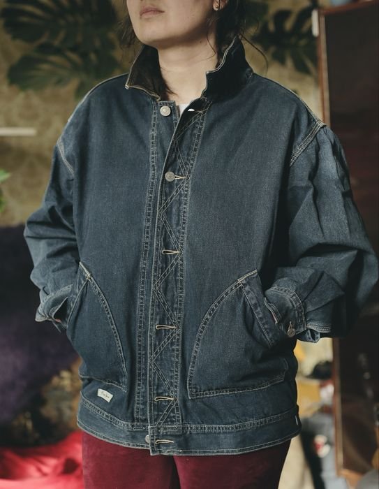 Мужской Pepe Jeans Джинсовая Куртка Чёрная Кожа 38