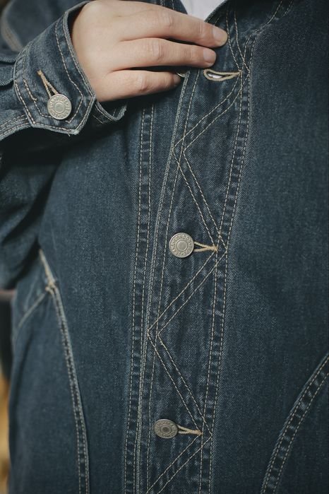 Мужской Pepe Jeans Джинсовая Куртка Чёрная Кожа 38