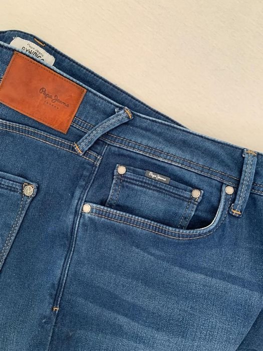 Мужской Pepe Jeans London Джинсы Тёмно-синий Джинс