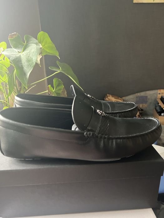 Men Roberto Cavalli Loafers Black Leather 45