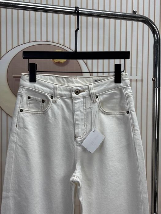 Женские Brunello Cucinelli Джинсы Белые OS
