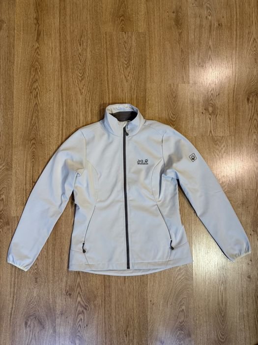 Uomo Jack Wolfskin Giacca a Vento Beige 38