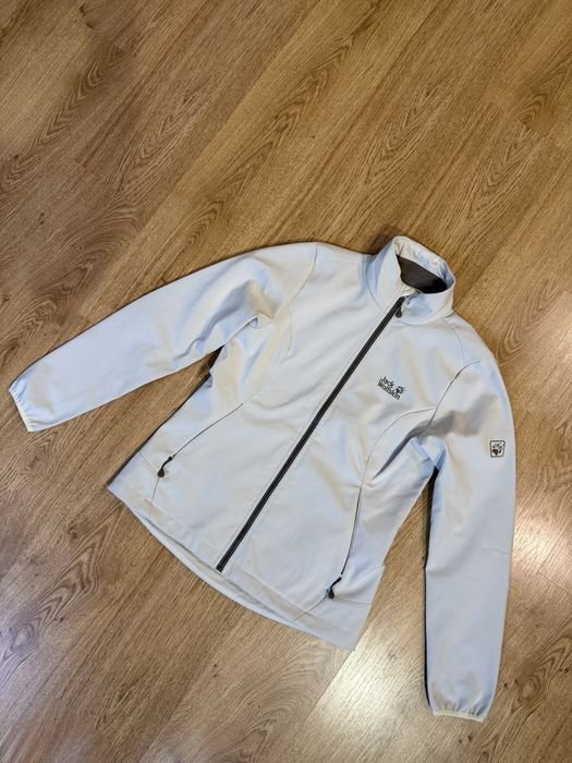 Uomo Jack Wolfskin Giacca a Vento Beige 38