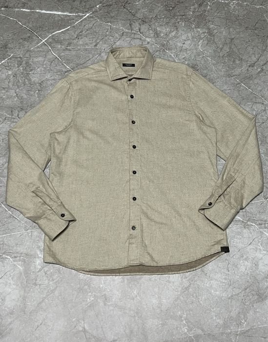 Men Peserico Shirt Beige