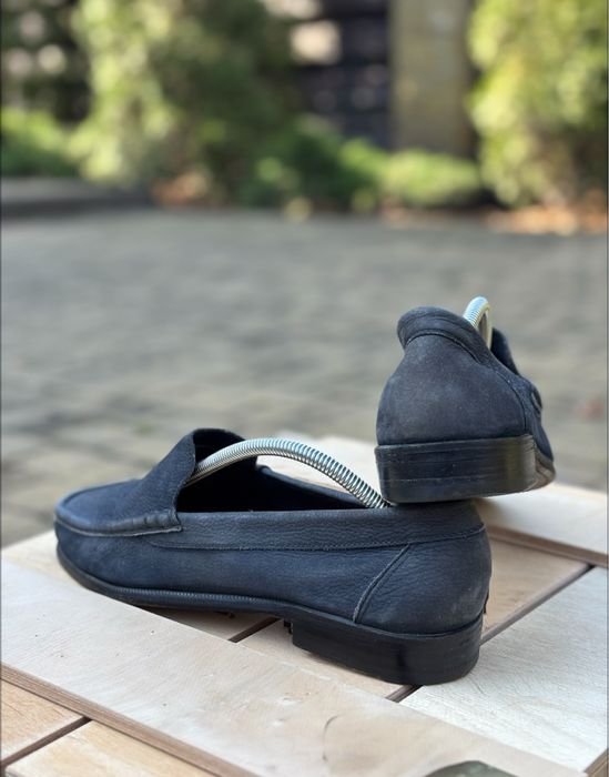 Men Lanvin Loafers Navy Nubuck 43.5