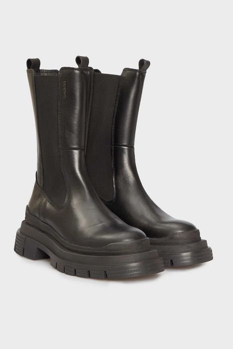 Damen G-Star RAW Stiefel Schwarz Leder 38