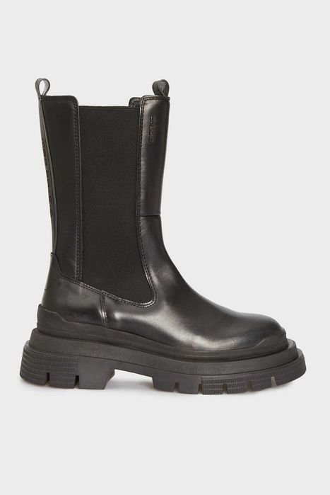 Damen G-Star RAW Stiefel Schwarz Leder 38