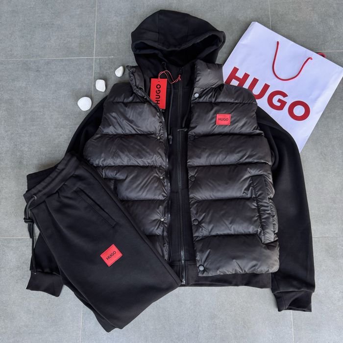 Men Hugo Boss Suit Black