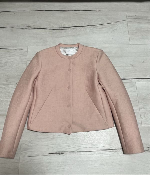 Women Sandro Paris Blazer Pink Viscose 36