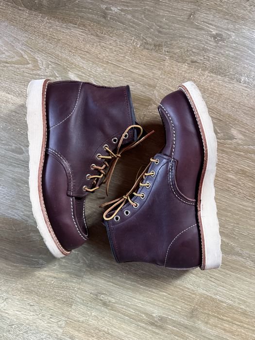 Uomo Red Wing Stivali Rossi Pelle 41.5