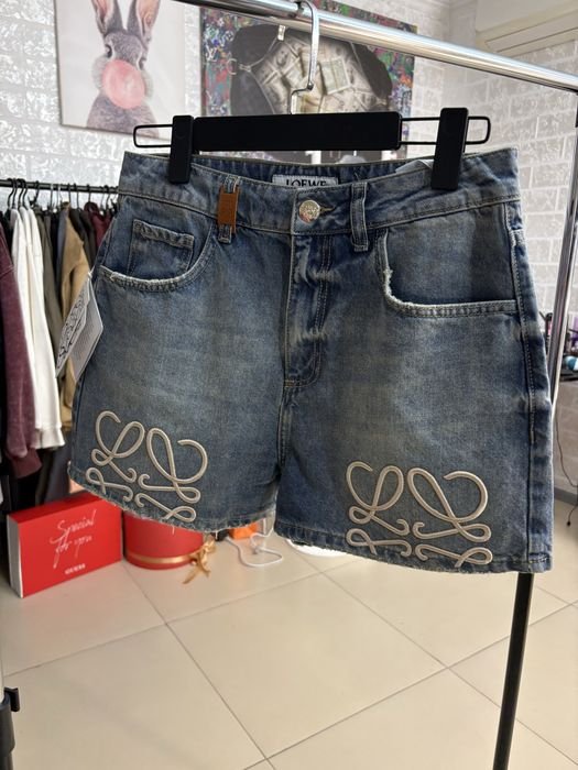 Женские Loewe Шорты Синие