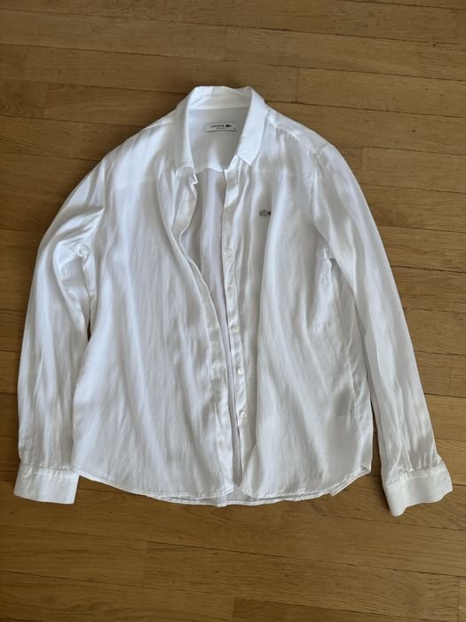 Женская Lacoste Сорочка Белая 44