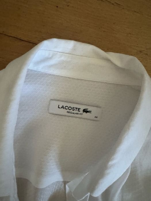 Женская Lacoste Сорочка Белая 44