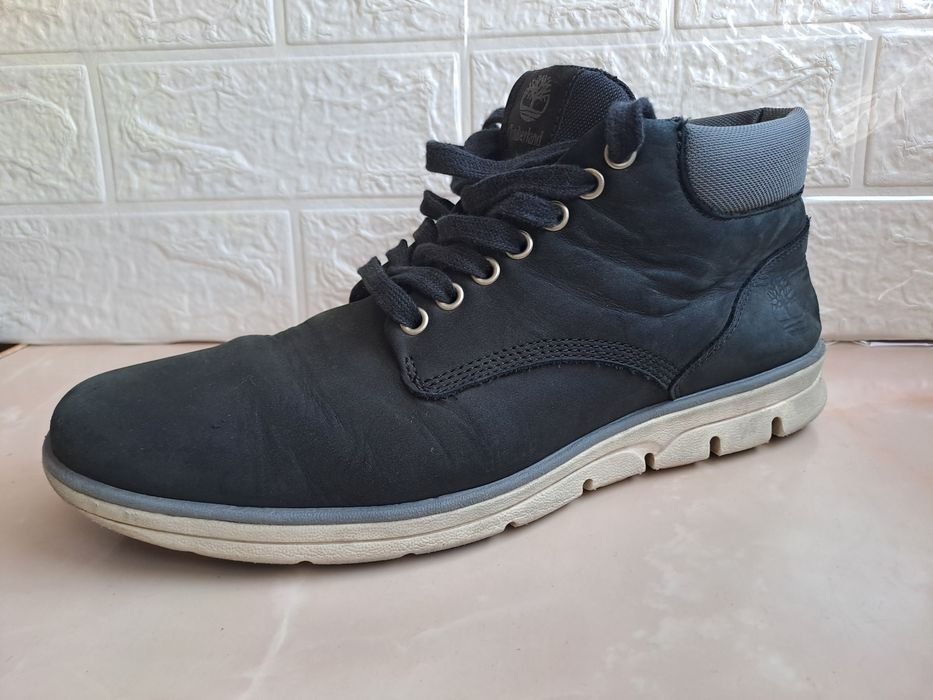 Uomo Timberland Stivali Nero Nubuck 44