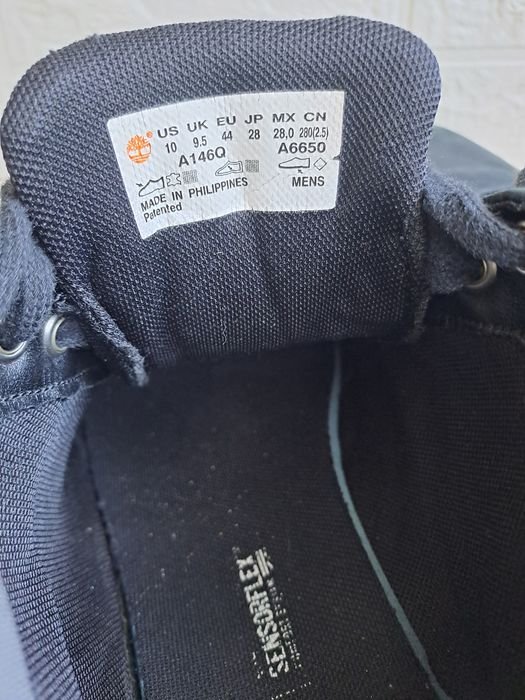 Uomo Timberland Stivali Nero Nubuck 44