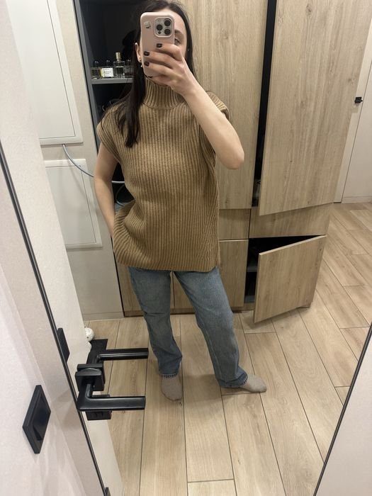 Мужской Ganni Жилет Коричневый XS