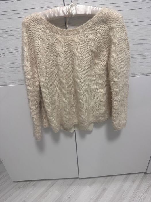 Herren Chloe Pullover Beige Wolle 36