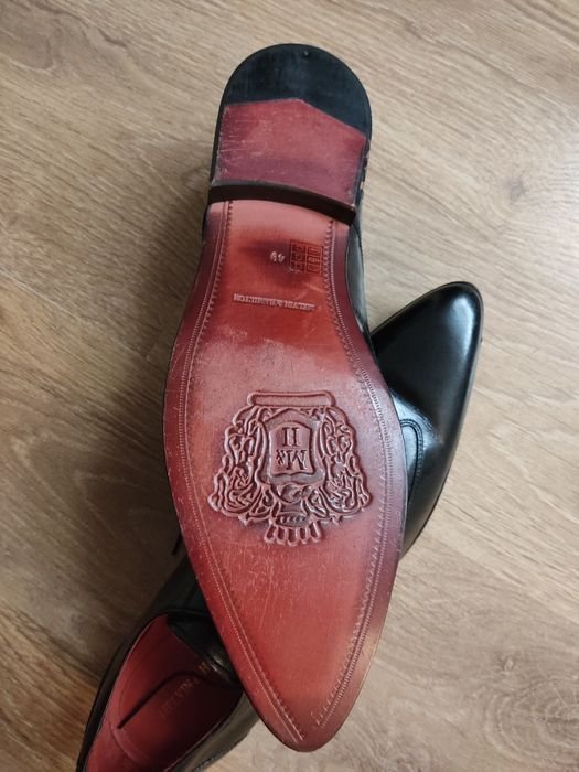 Men Melvin & Hamilton Heels Black Leather 49