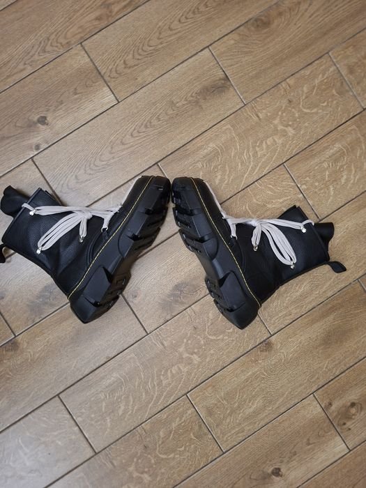 Men Rick Owens Boots Black Leather 44.5