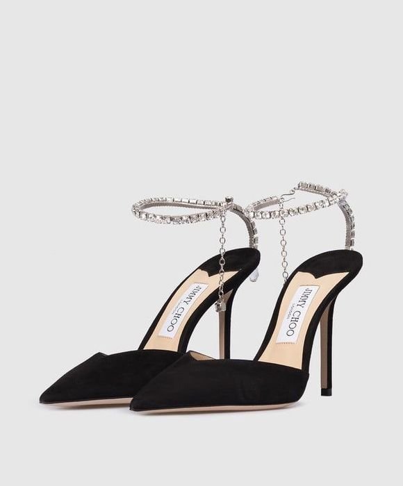 Women Jimmy Choo Heels Black Suede 34-41