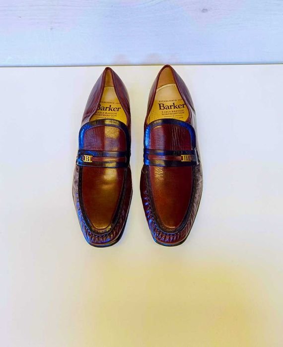 Barker Лоферы Бордовые 43-44 UK 10