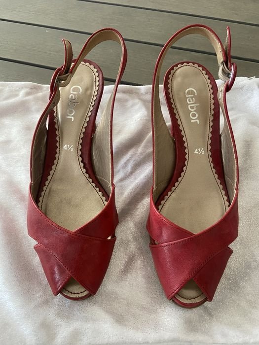 Donna Gabor Tacchi Rosso Pelle Altro